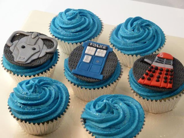 Tardis Themed Cupcakes