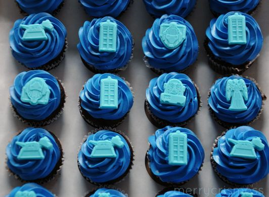 Tardis Themed Cupcakes