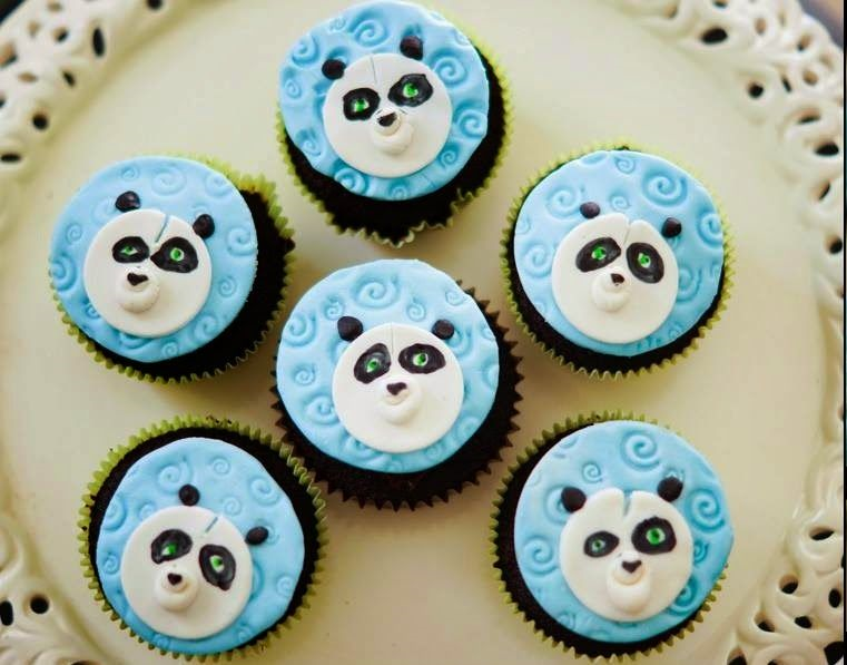 Kung Fu Panda Themed Cupcakes