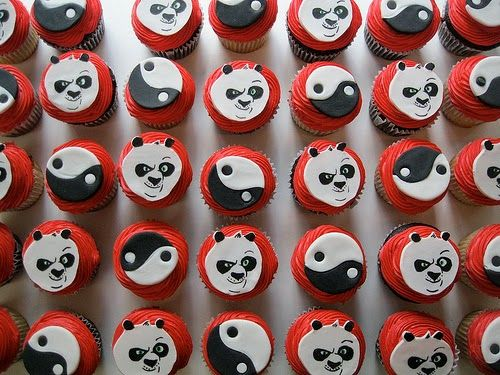 Kung Fu Panda Themed Cupcakes