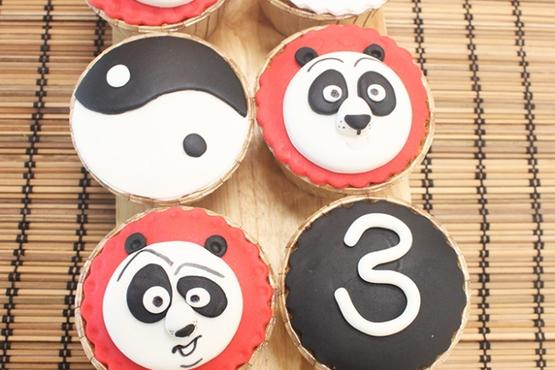 Kung Fu Panda Themed Cupcakes