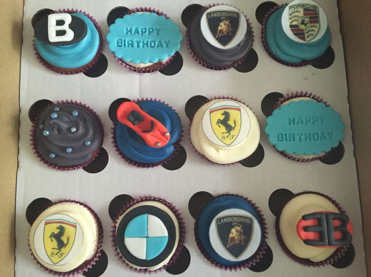 Bugatti Themed Cupcakes