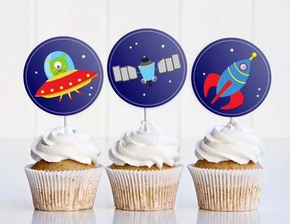 Rocket Themed Cupcakes