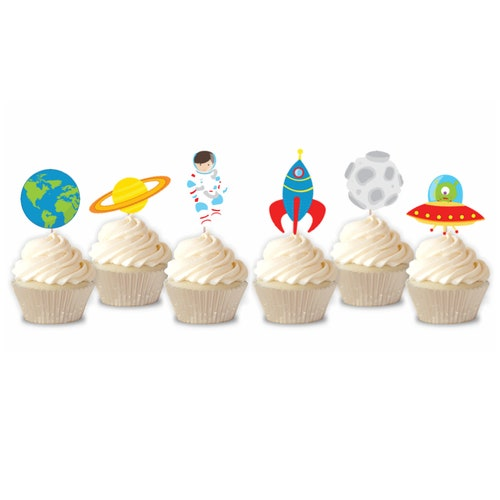 Rocket Themed Cupcakes