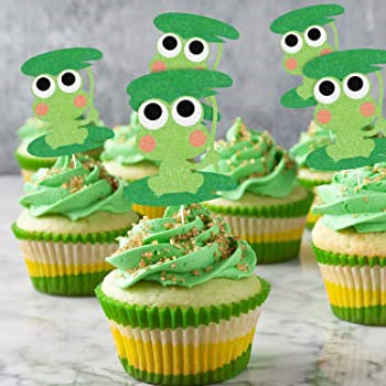 Frog Themed Cupcakes