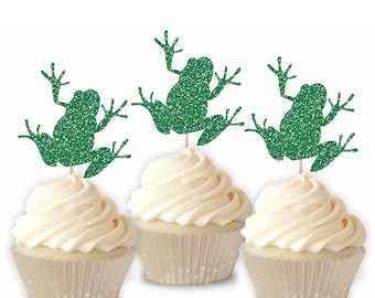 Frog Themed Cupcakes