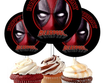 Deadpool Cupcakes