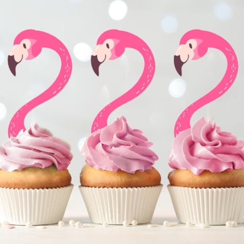 Flamingo Themed Cupcakes