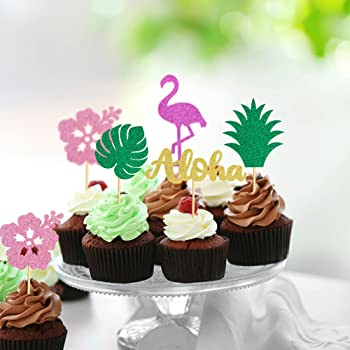 Flamingo Themed Cupcakes