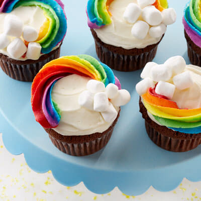 Rainbow Cupcakes