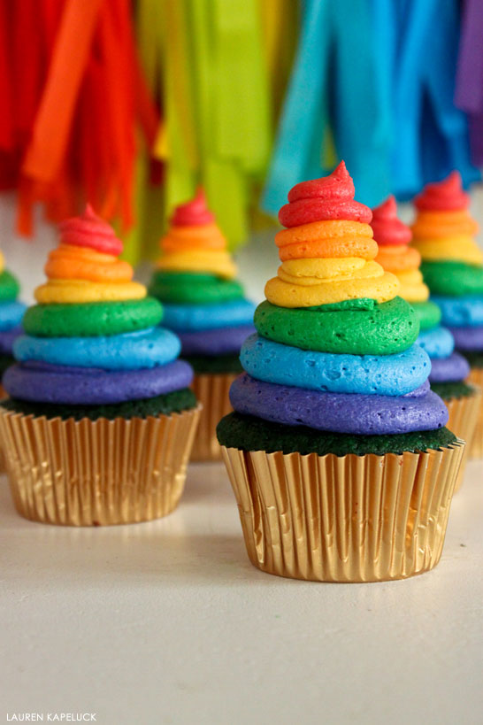 Rainbow Cupcakes