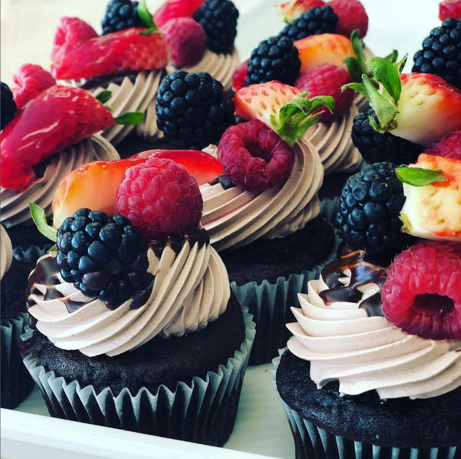 Fresh Fruit Cupcakes