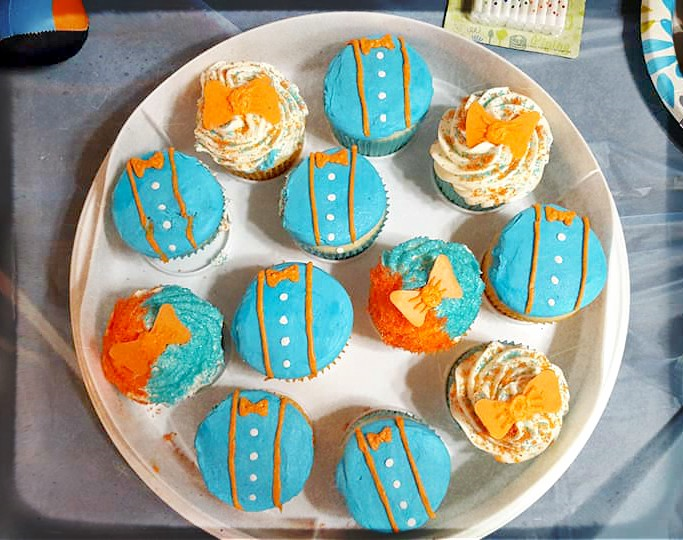 Blippi Themed Cupcakes