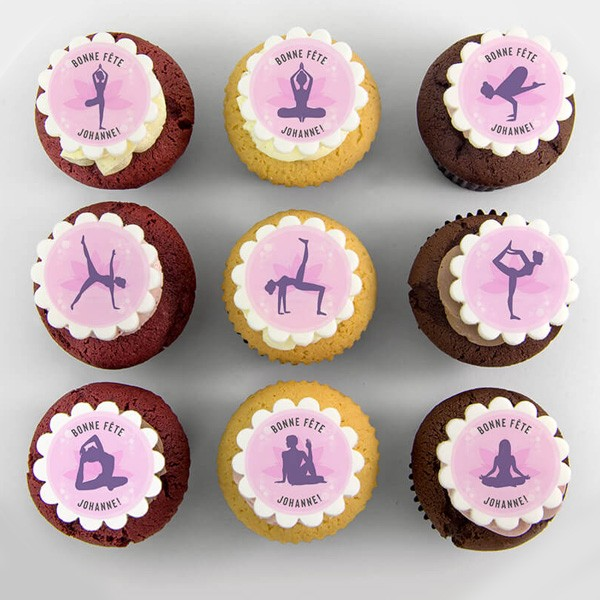 Yoga Themed Cupcakes