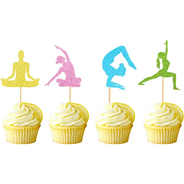 Yoga Themed Cupcakes