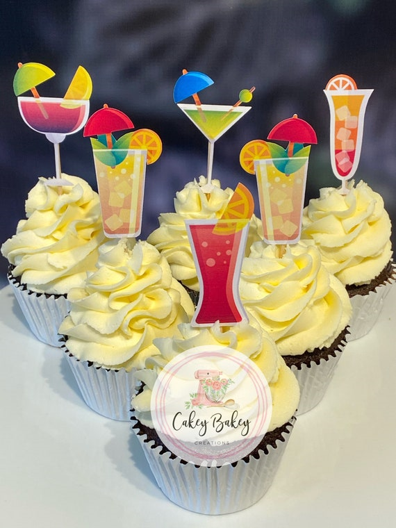 Cocktail Themed Cupcakes