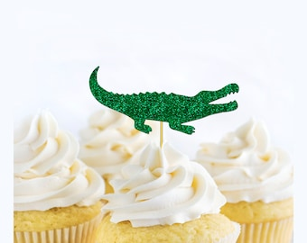 Crocodile Themed Cupcakes