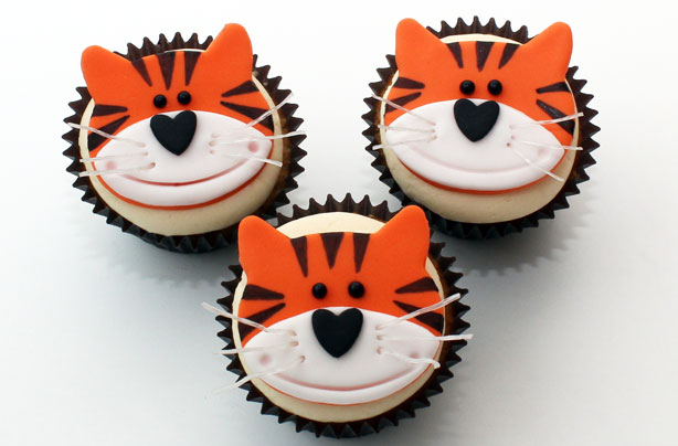 Tiger Themed Cupcakes