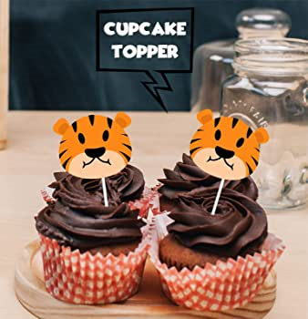 Tiger Themed Cupcakes