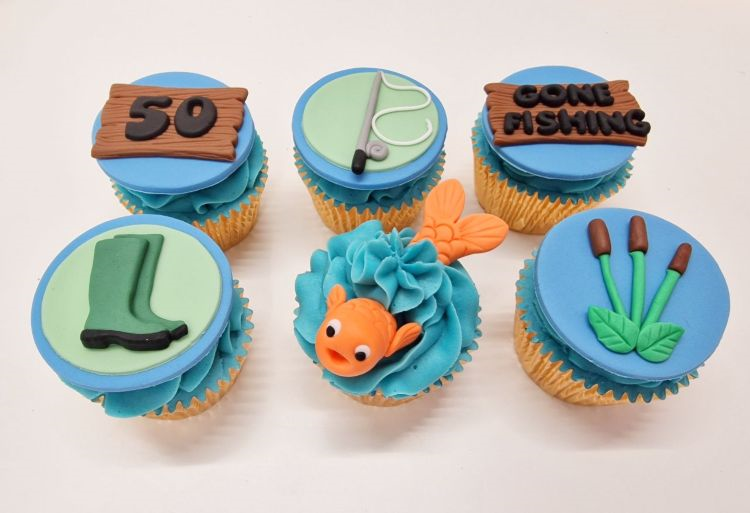 Diving Themed Cupcakes