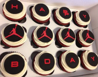 Basketball Themed Cupcakes