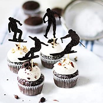 Skiing Themed Cupcakes