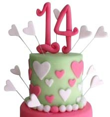 14th Birthday Cake For Girls