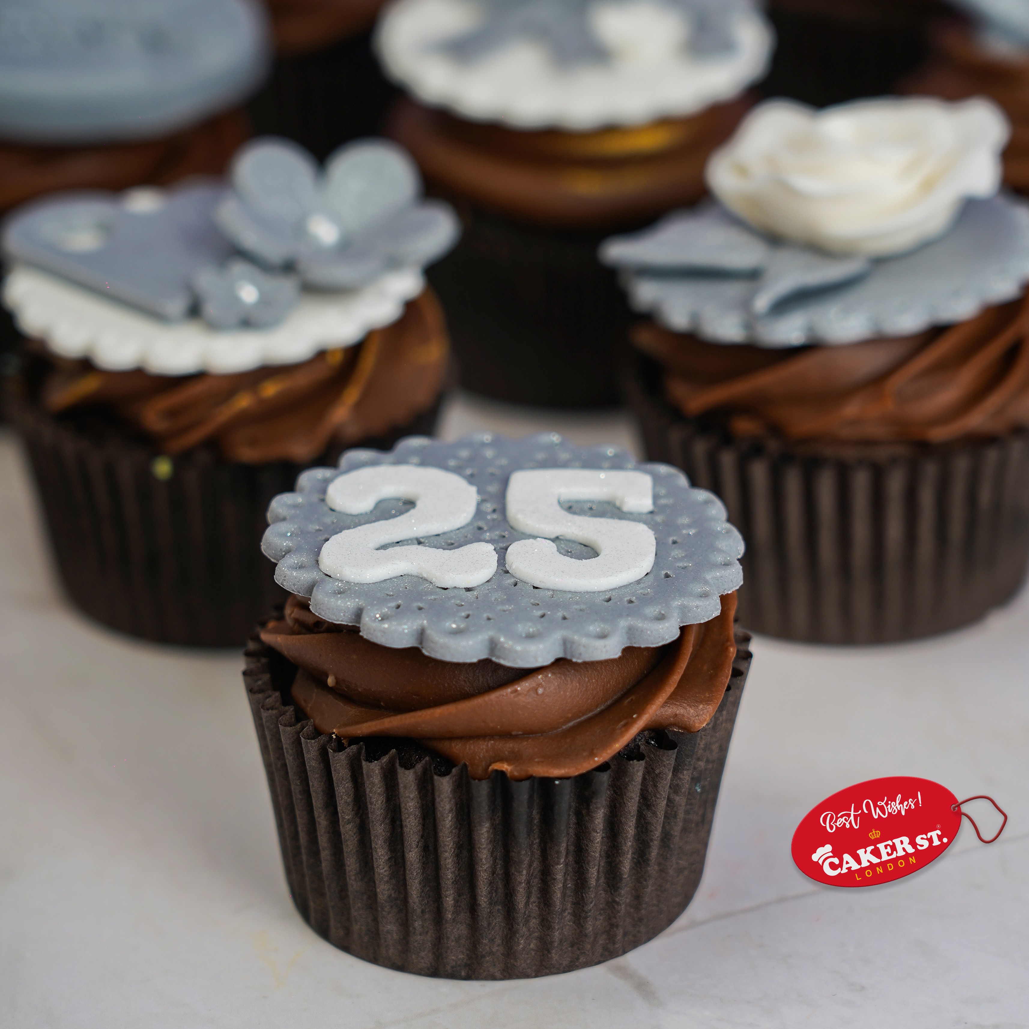 25th Anniversary Milestone Bliss Cupcakes