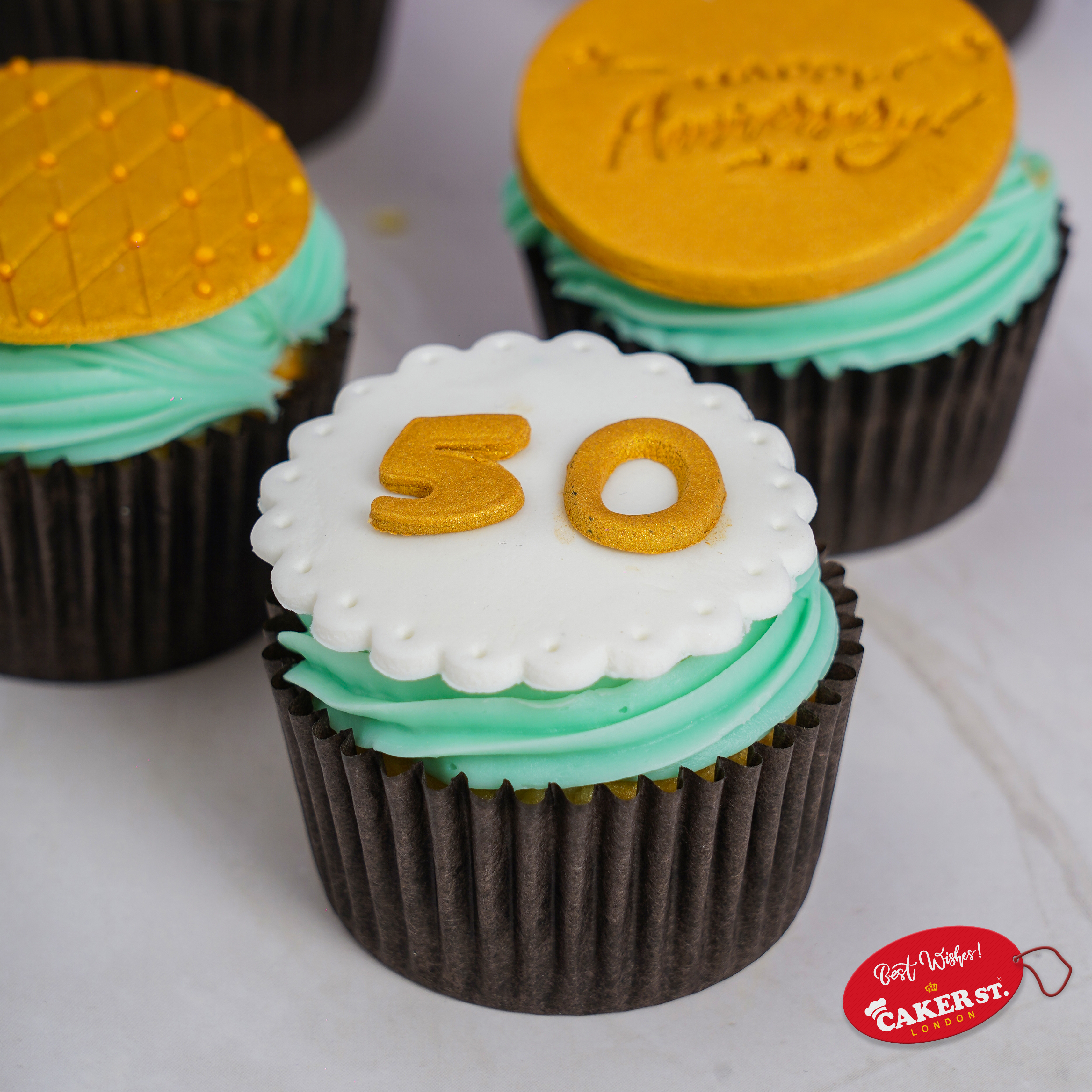 50th Years Anniversary  Sweet Memories cupcakes