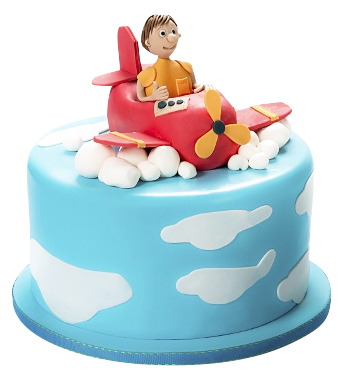 Airplane themed birthday cake