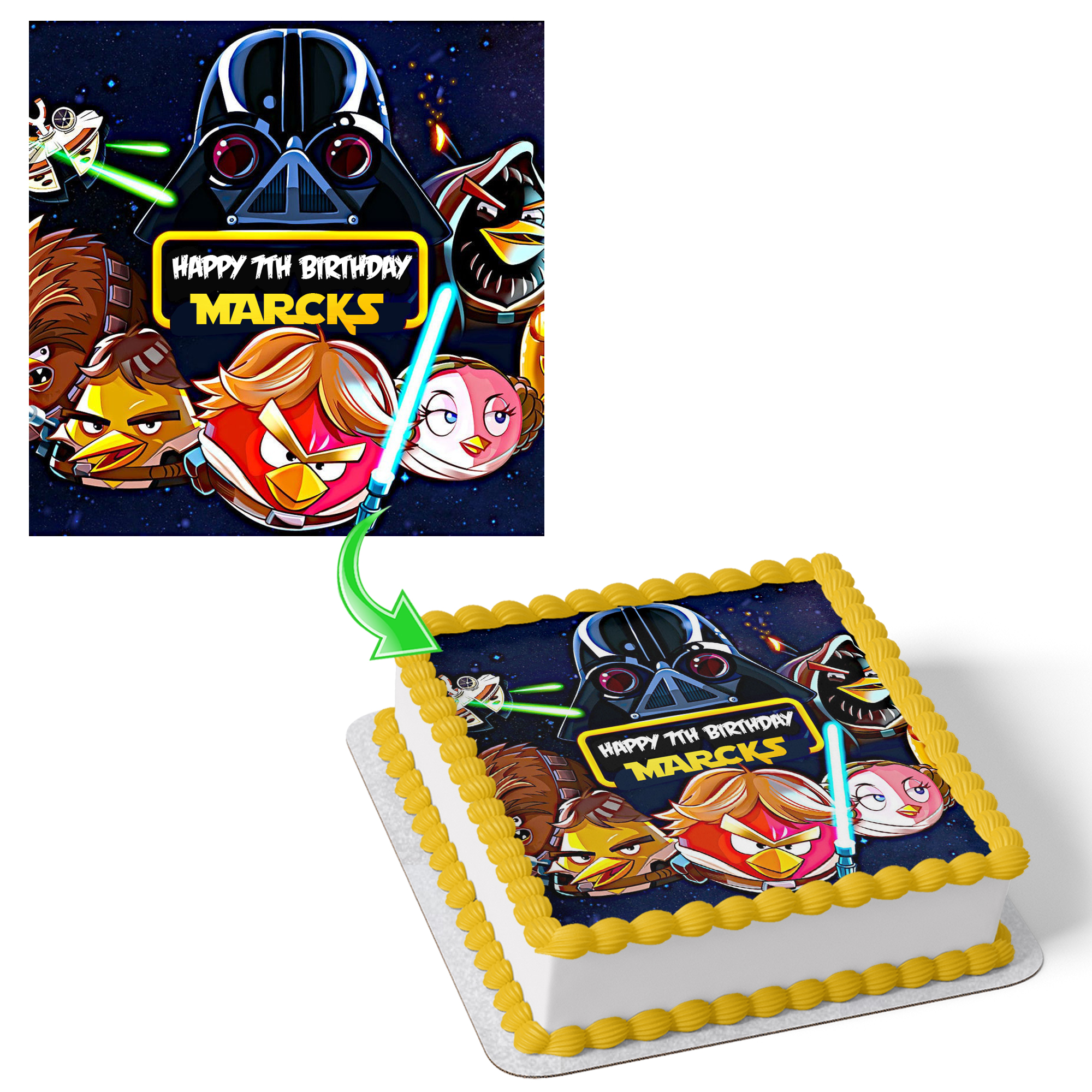 Angry Birds Star Wars Cake