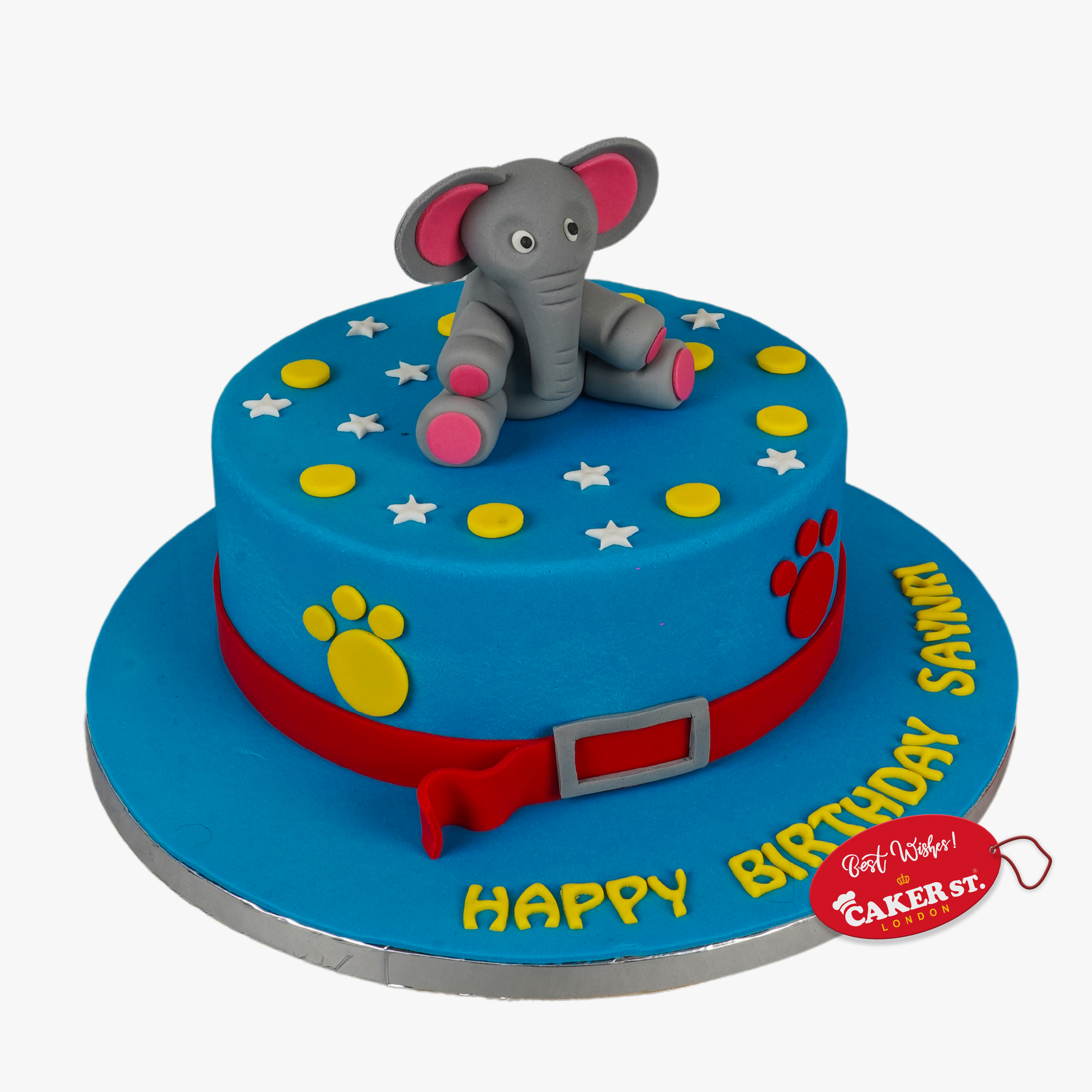 Baby Elephant Birthday Cake