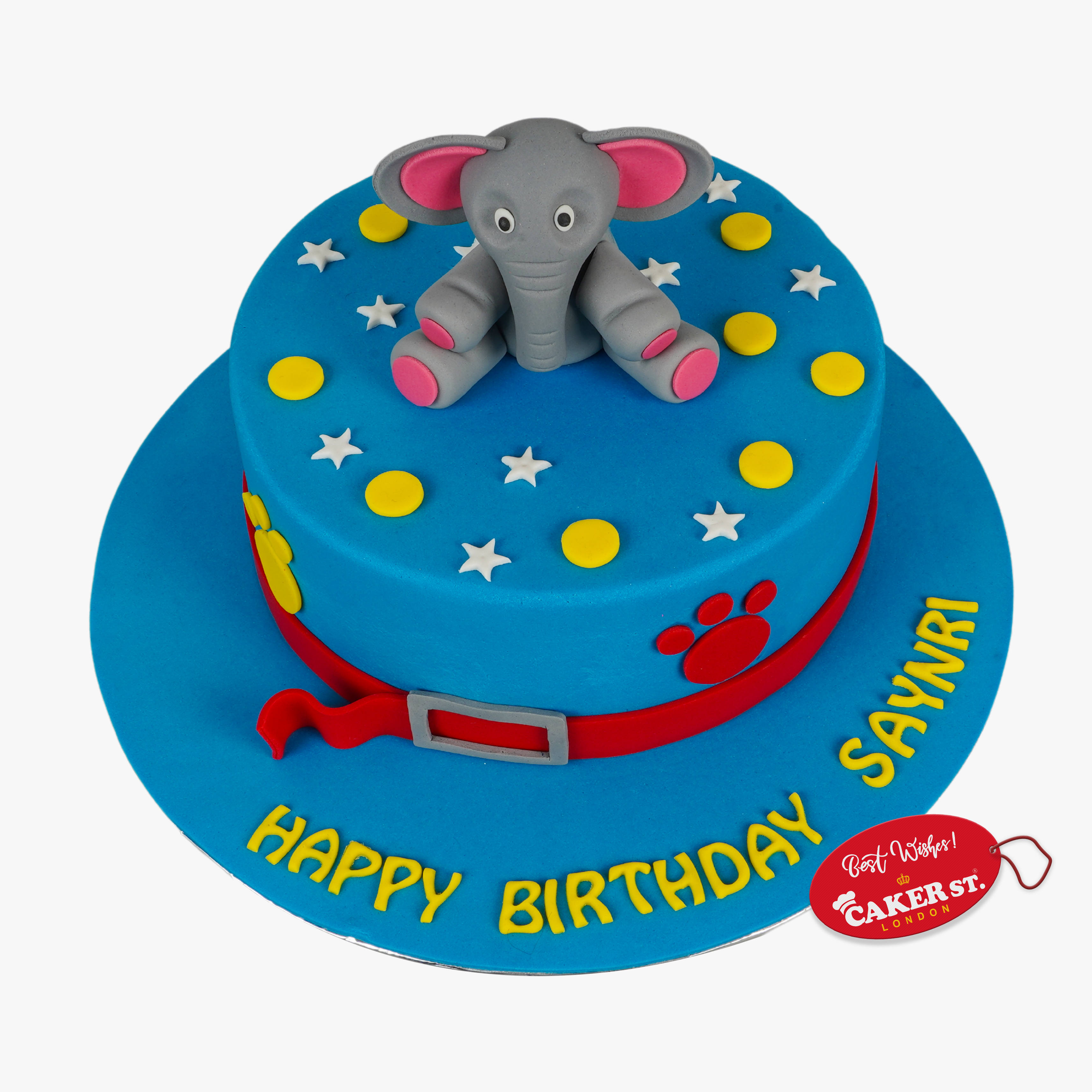 Baby Elephant Birthday Cake