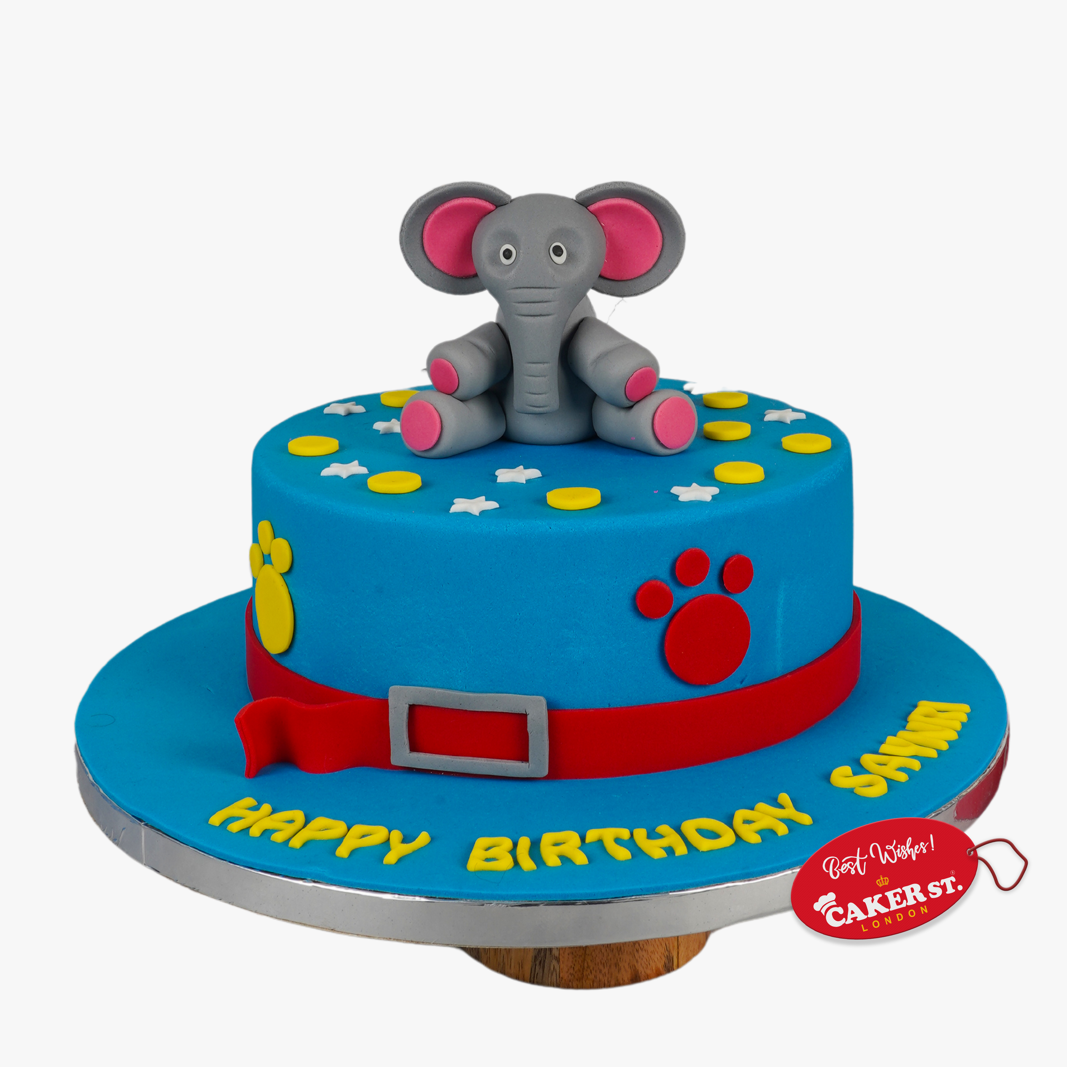 Baby Elephant Birthday Cake