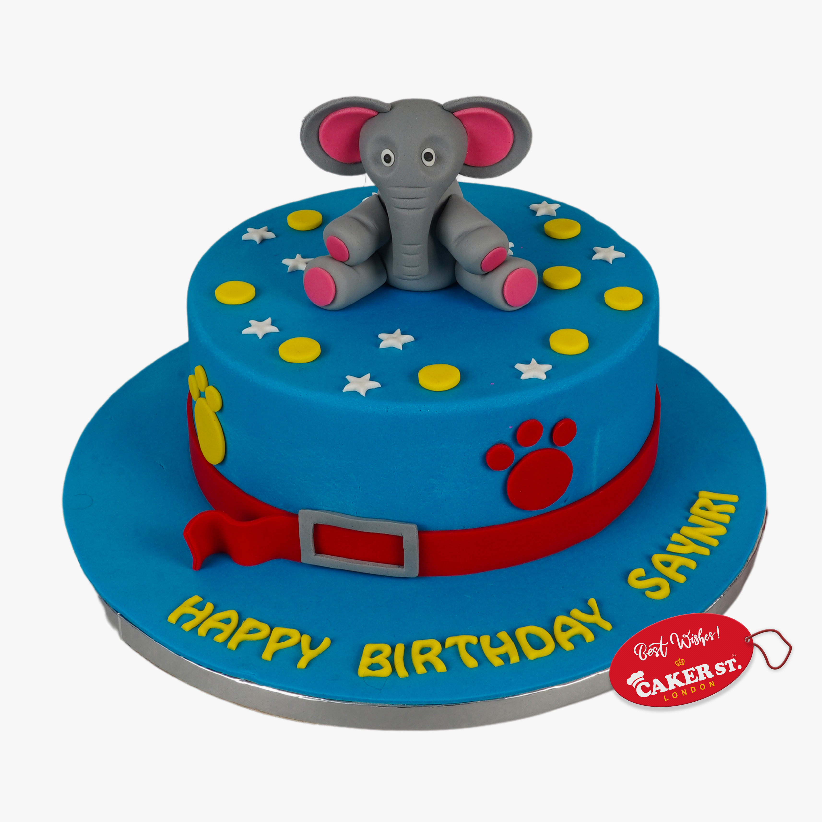 Baby Elephant Birthday Cake