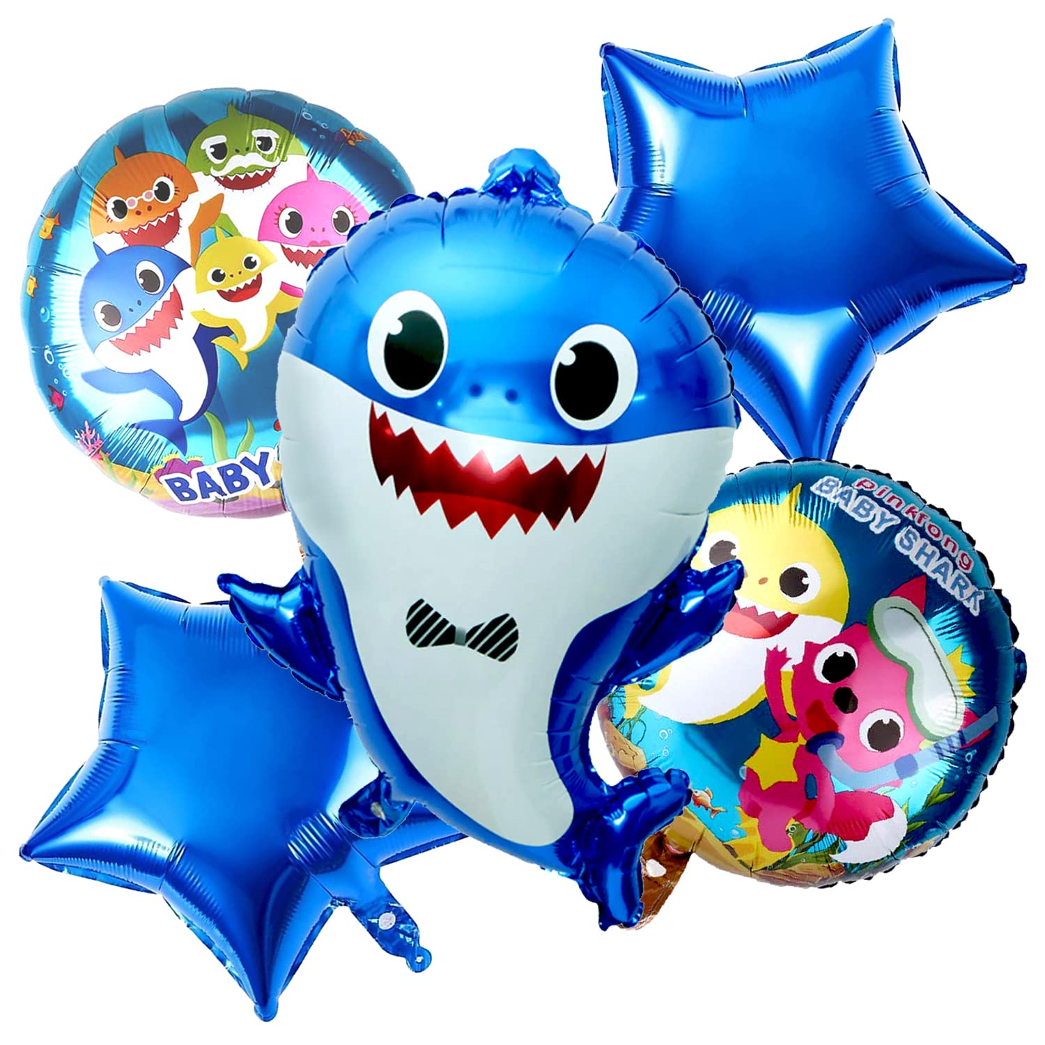 Baby Shark for kids birthday party decoration - 5Pc