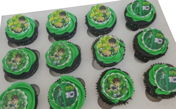 Ben 10 Theme Cupcakes