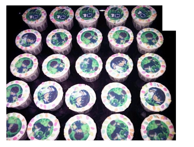 Ben 10 Theme Cupcakes