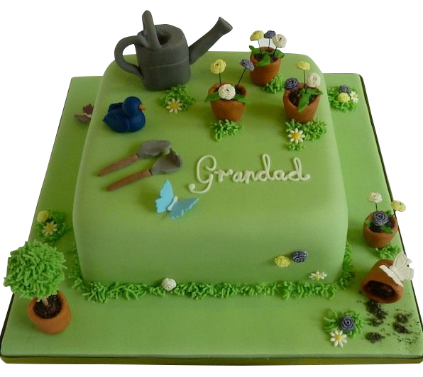 Birthday cake gardener