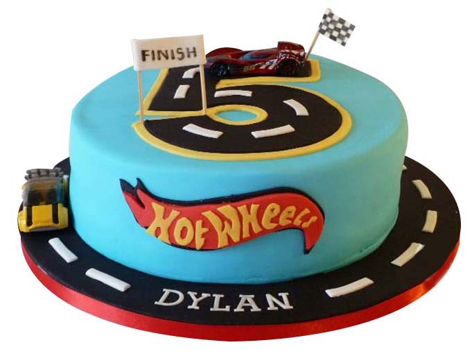 birthday cake hot wheels