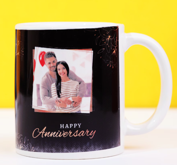 Black Anniversary Mug