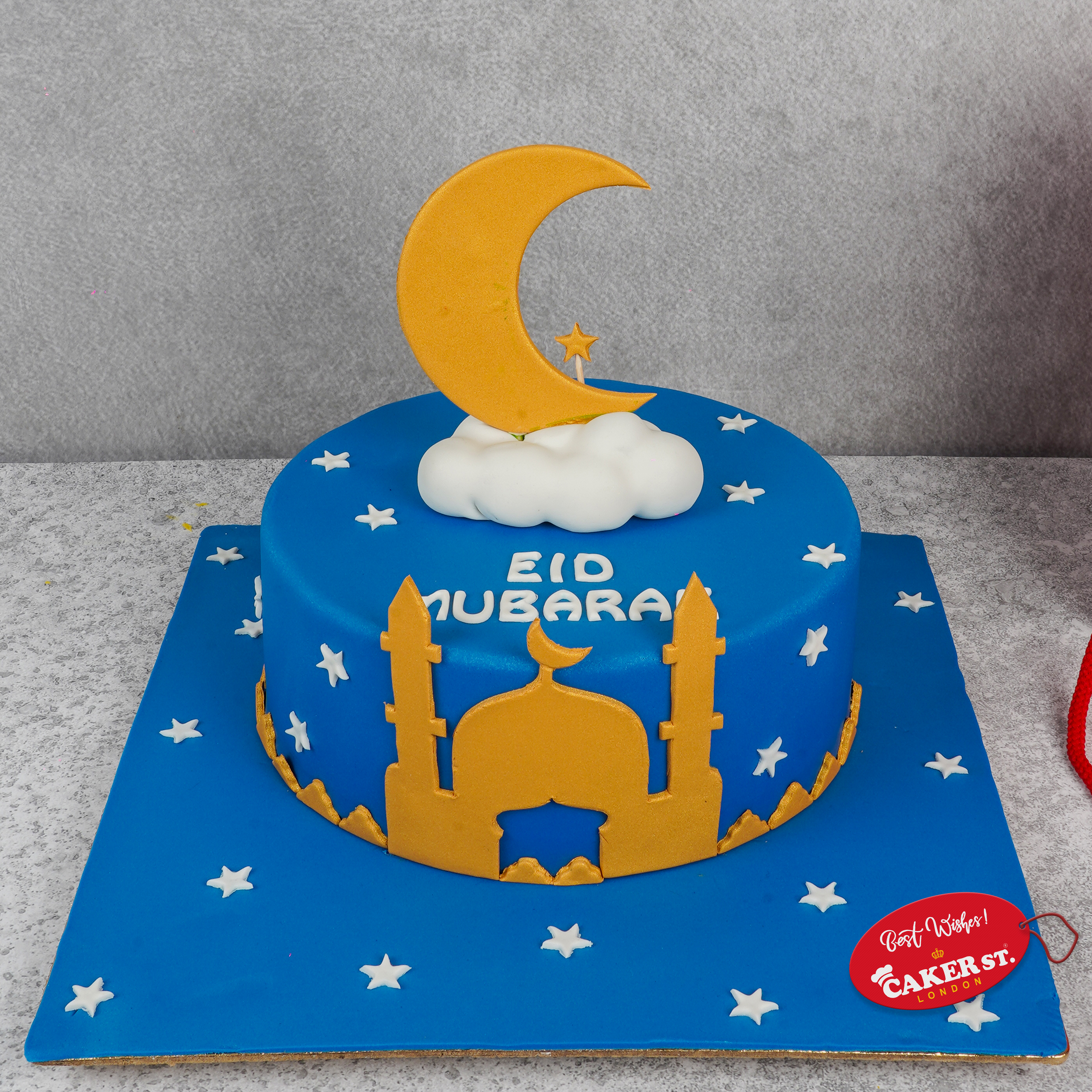 Blue Moonlight Eid Cake