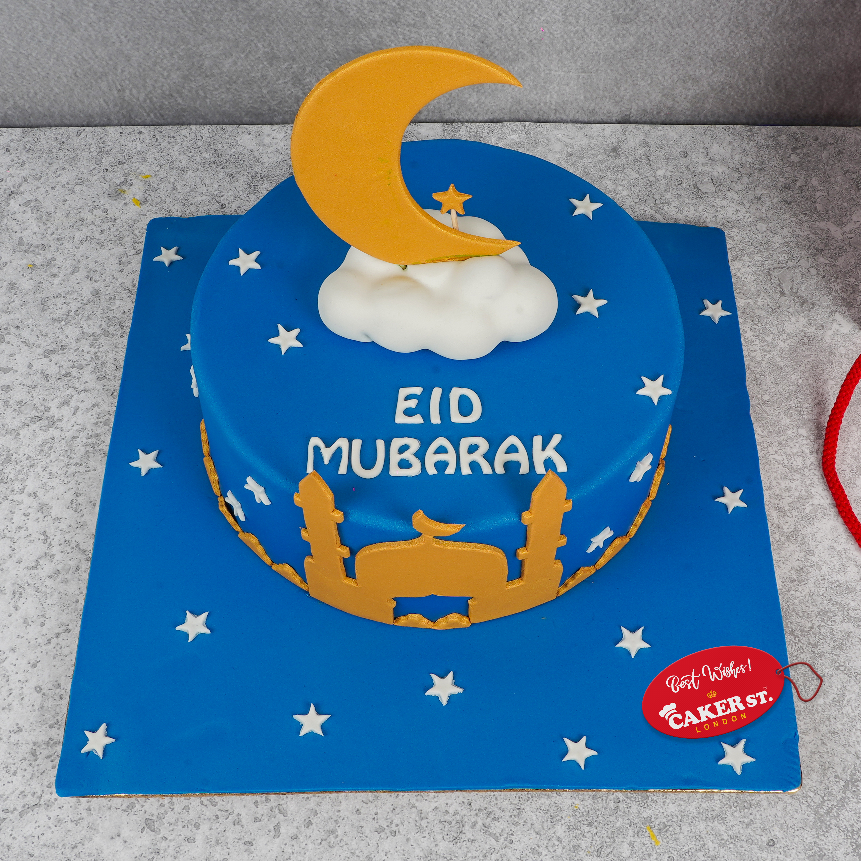 Blue Moonlight Eid Cake