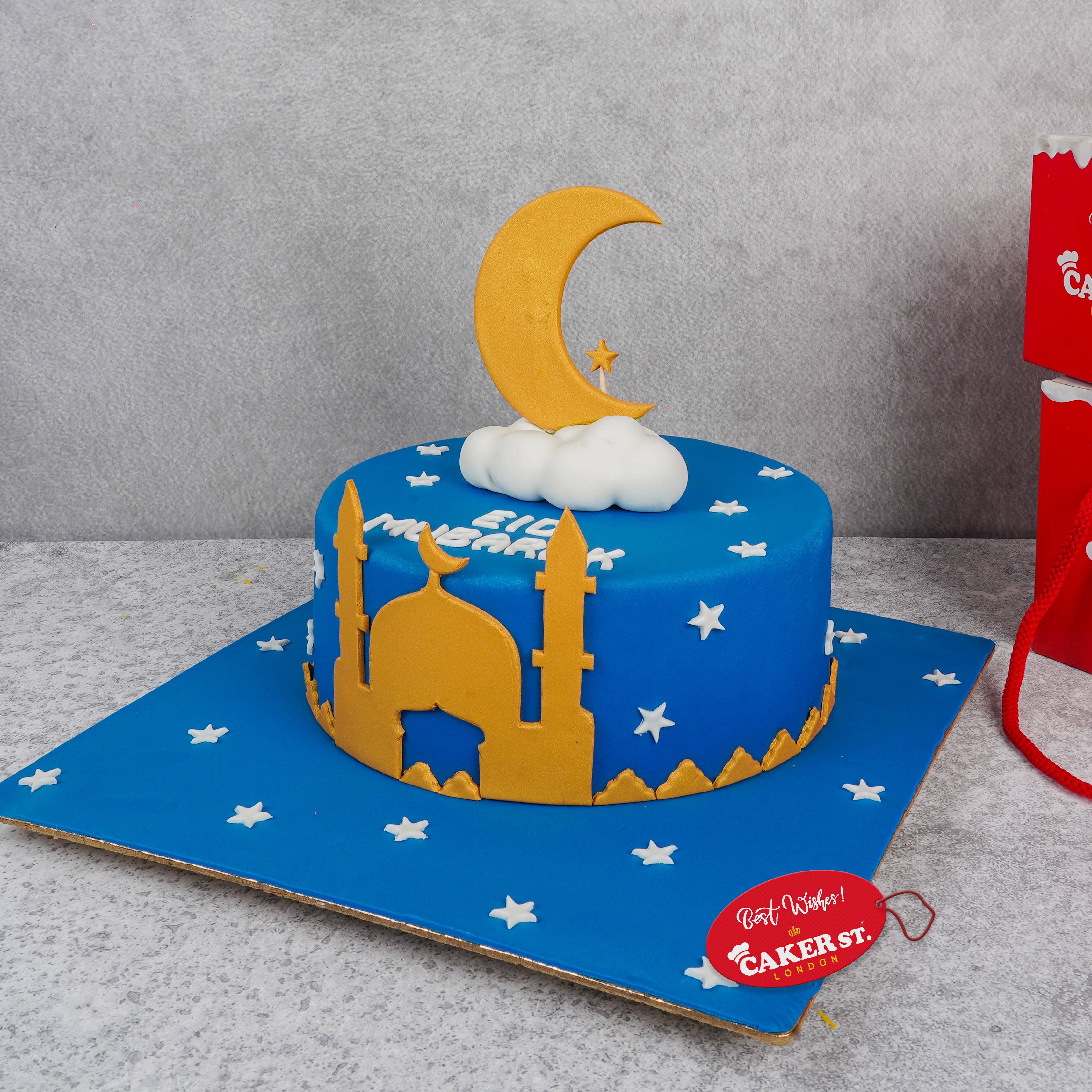 Blue Moonlight Eid Cake