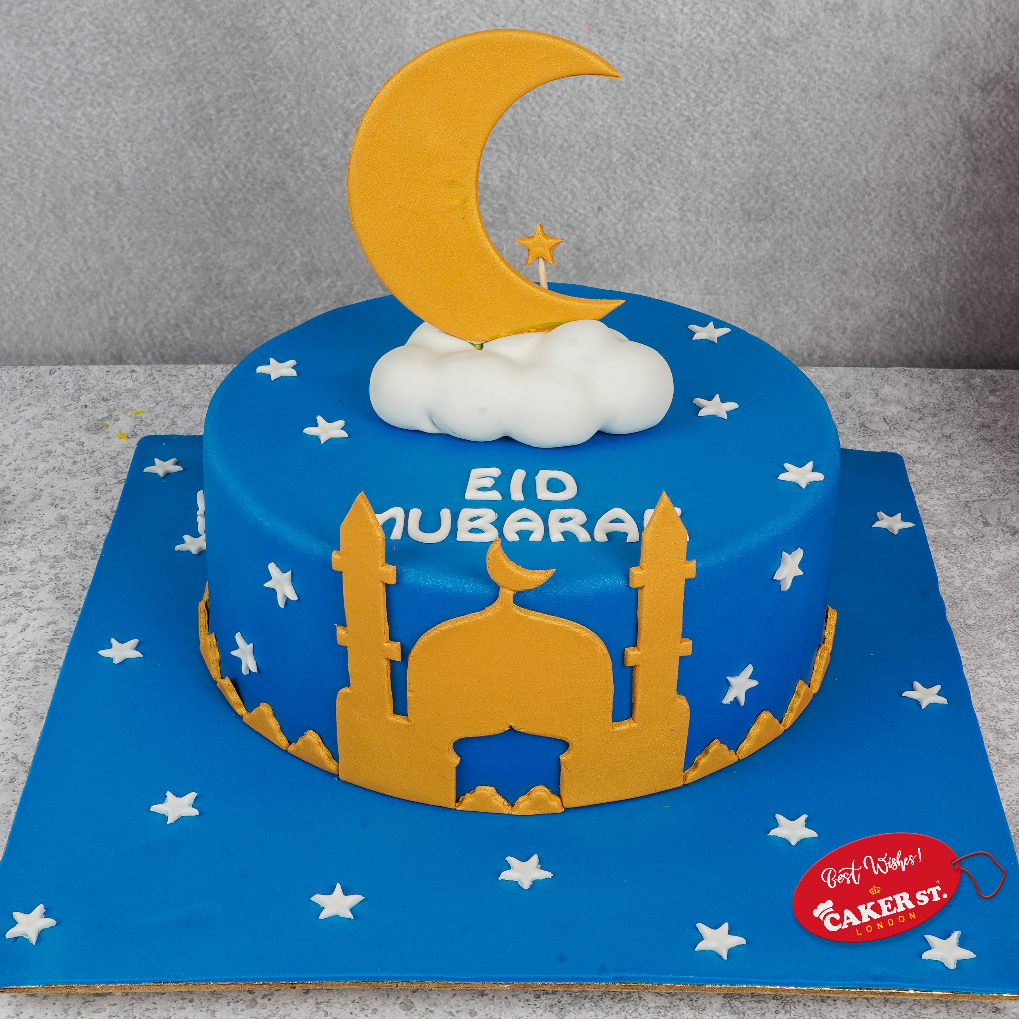 Blue Moonlight Eid Cake