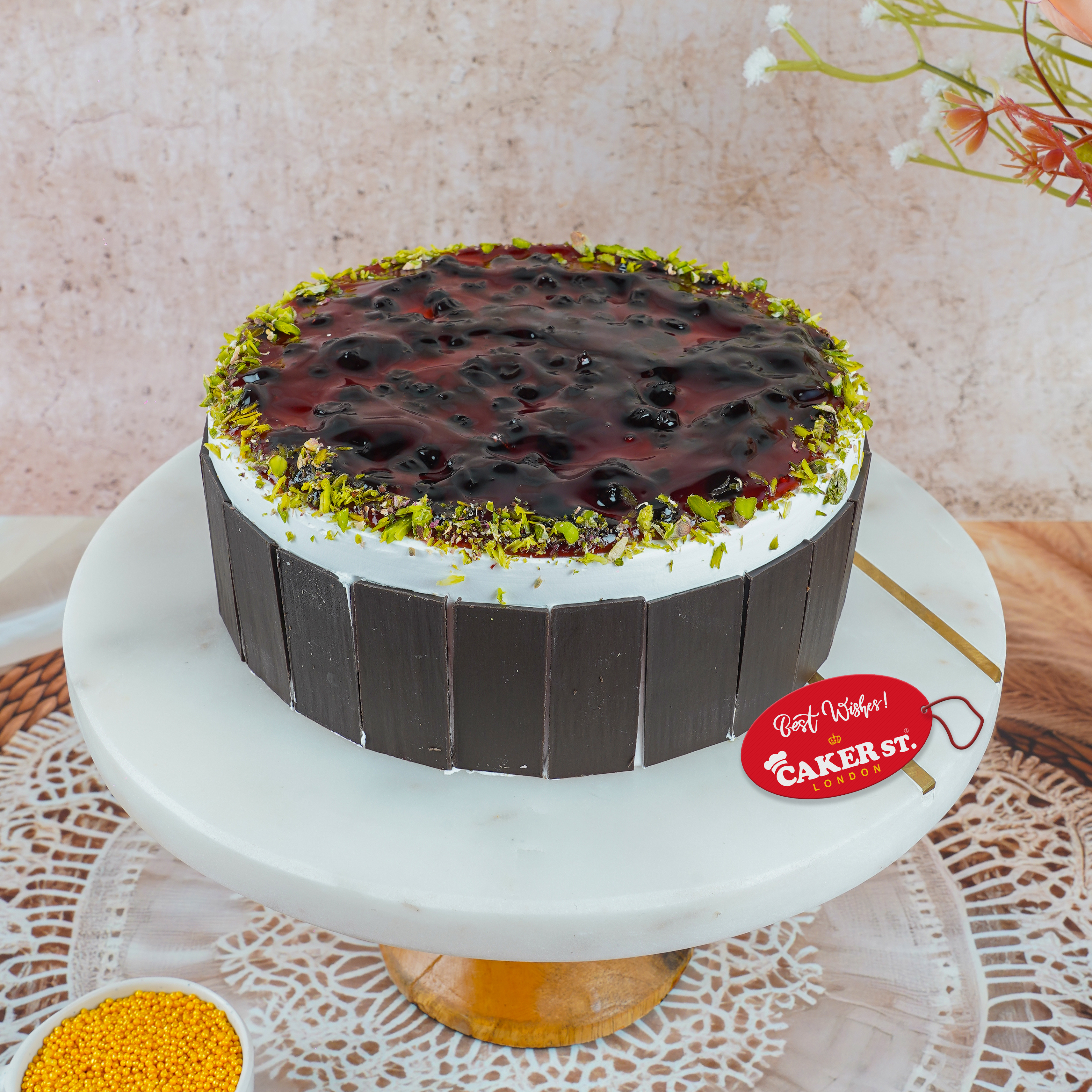 Blueberry Pistachio Cake