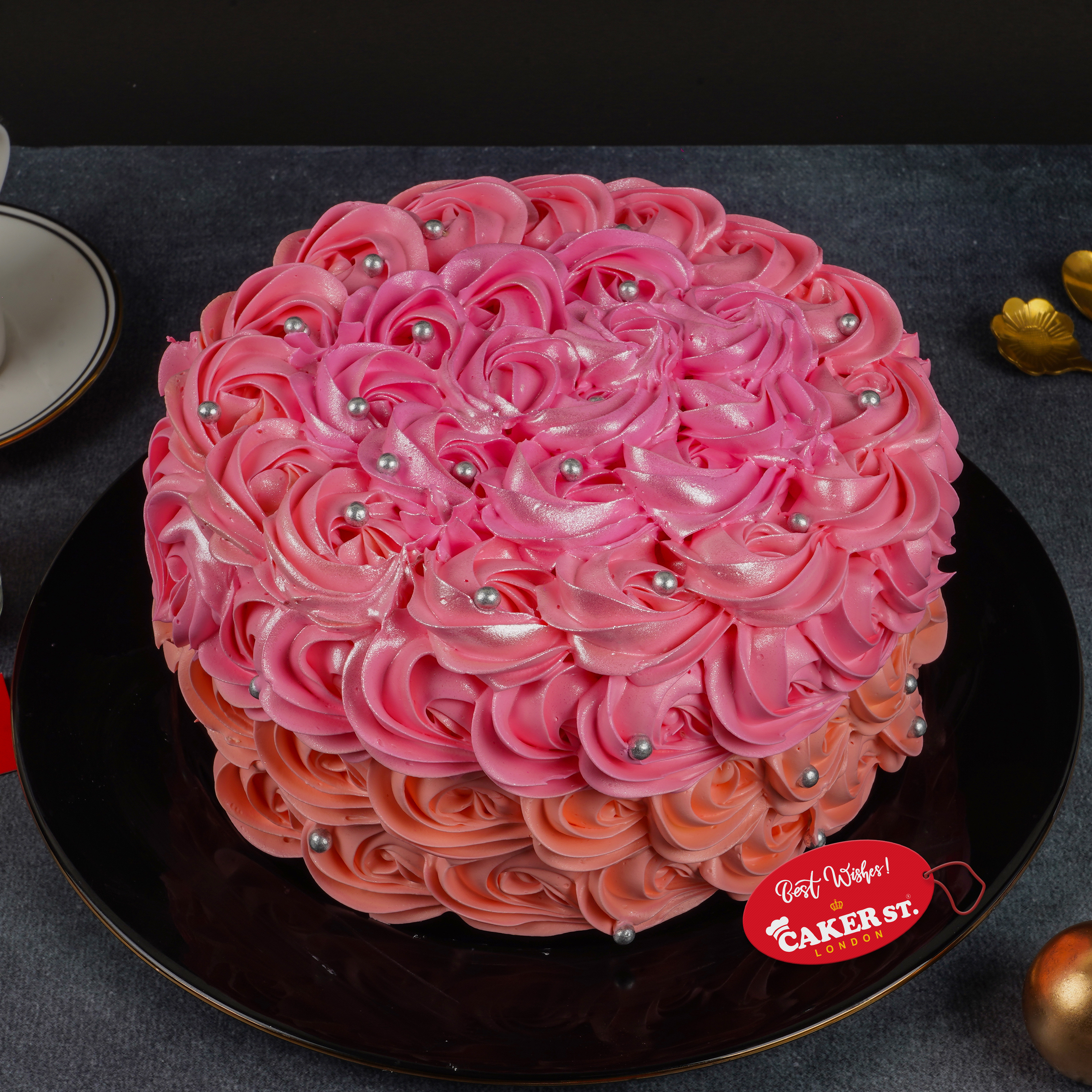 Blushing Berry Rose Cake