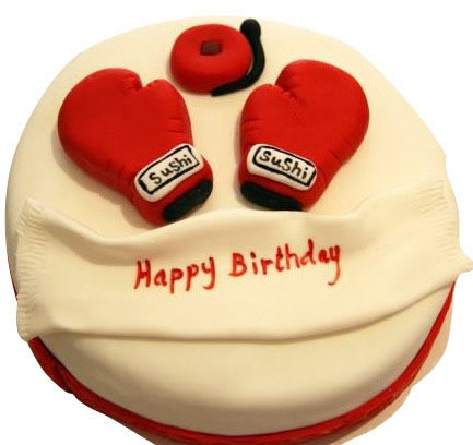 Boxing Gloves Cake