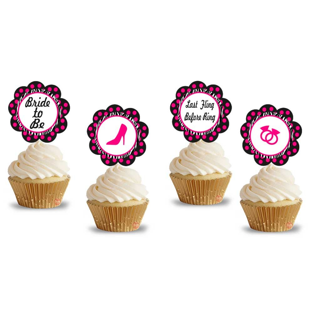 Bridal Shower Cupcakes - Pack of 6