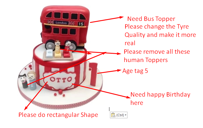 Bus cake